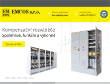 Tablet Screenshot of emcos.cz